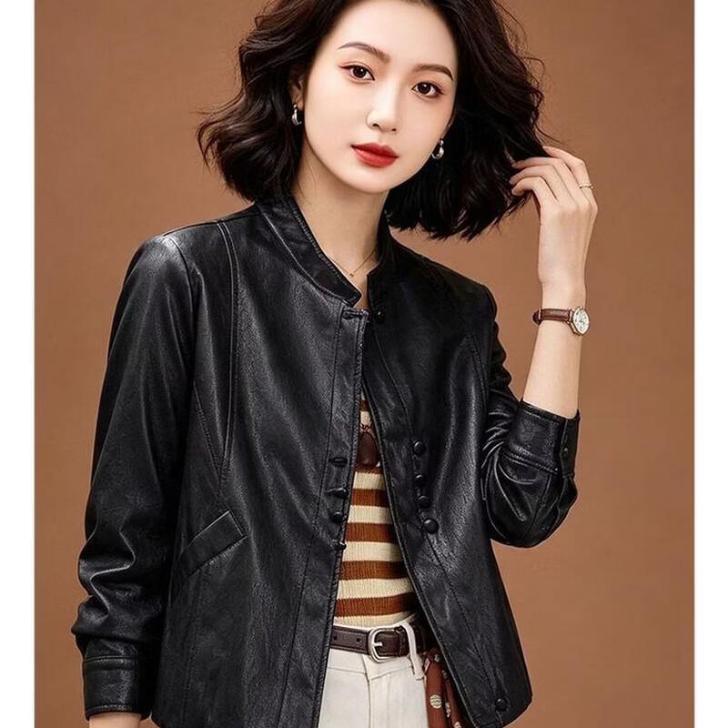 EST+II Women's Retro Casual Stand-Collar Short Jacket