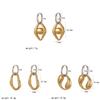 Geometric Stainless Steel Hoop Earrings For Women Summer Fashion Jewelry