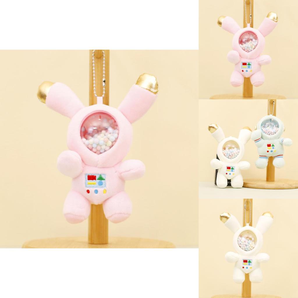 Adorable Astronaut Plush Keychain Cute Space Bunny Doll Creative Bag Charm