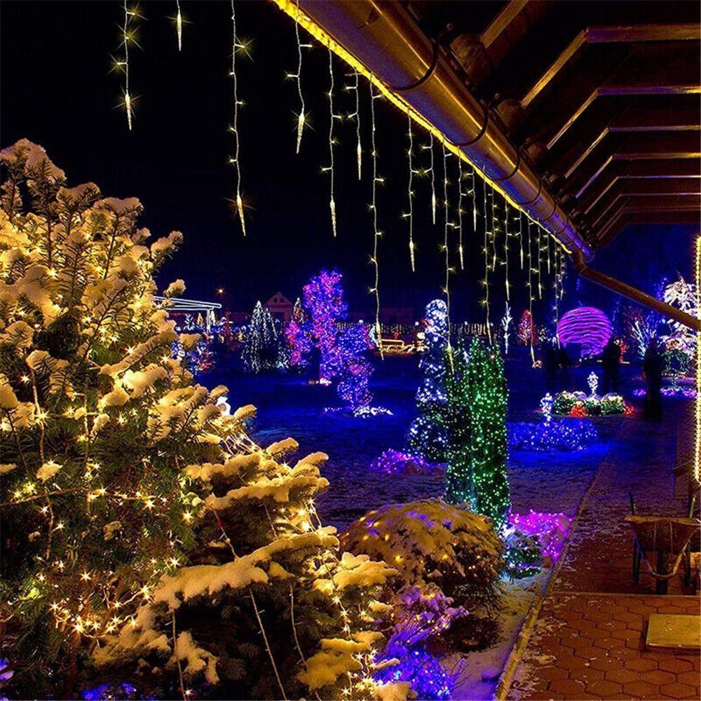 Plastic Fairy String Lights Multicolor White Curtain Lamp Colorful Party Lights  Home Decor