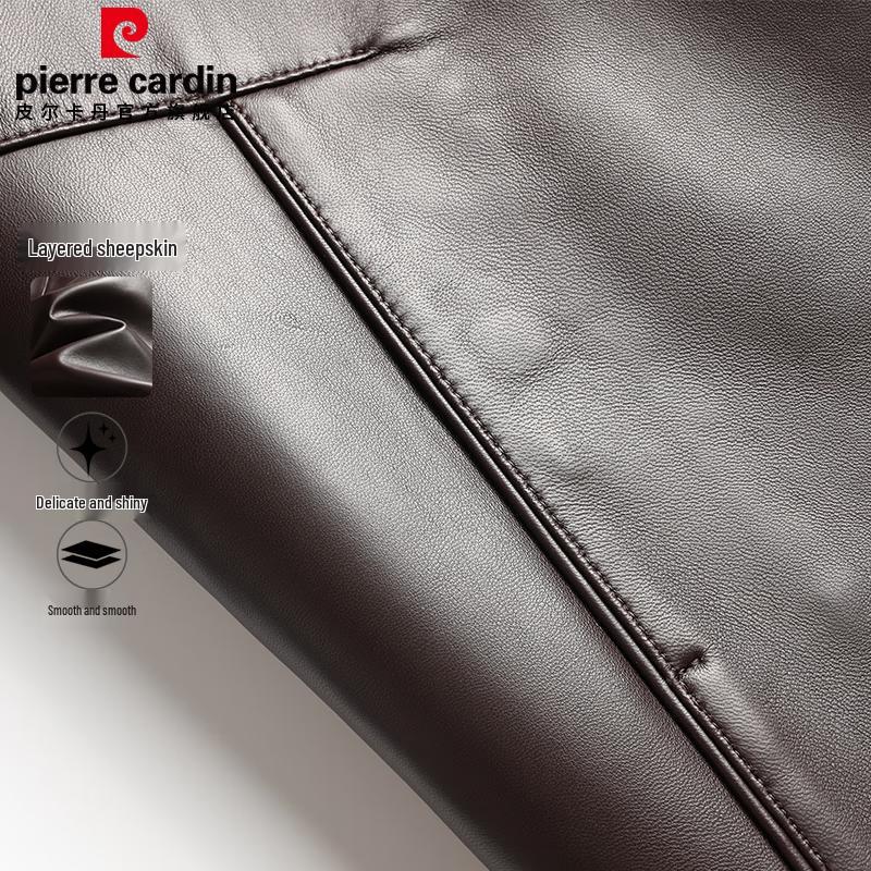 Pierre Cardin Men's Genuine Sheepskin Leather Jacket