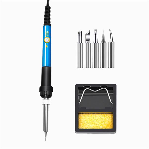 Color: A Soldering Portable Soldering Iron Kit 110V/220V 60W Electronics Welding Iron Tools Set with Adjustable Temperature Function Color: A Soldering Portable Soldering Iron Kit 110V/220V 60W Electronics Welding Iron Tools Set with Adjustable Temperature Function