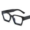 Thick Edged Square Computer Eyeglass Women Men  Anti Blue Light Plain Glasses Vintage Colorful Oversized Optical Eyeglasses