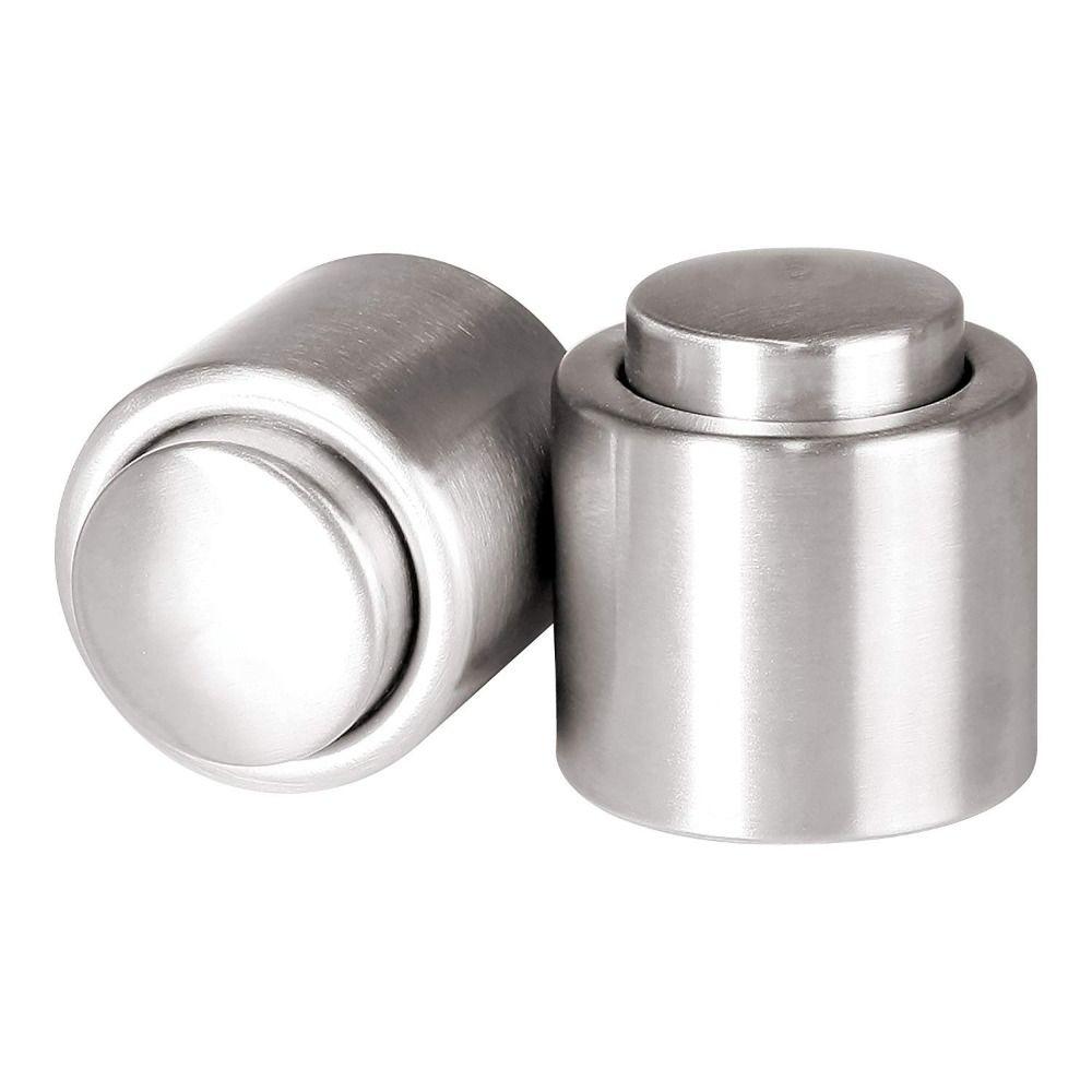 Stainless Steel Vacuum Wine Stopper Leakproof Red Wine Cap Sealer  Champagne Preservation