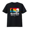 Acadia Park T Shirt Camping Hiking National Family Trip Vacation Vintage Washed Breathable Streetwear Graphic
