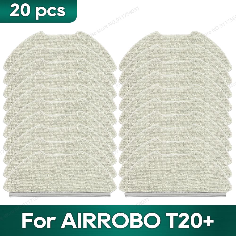 Fit for AIRROBO T20+ / T25+ / T30+ / L40+ / L50+ / L60+ / FIXR T20 Accessories Main Brush Hepa Filter Dust Bag Mop Washcloth