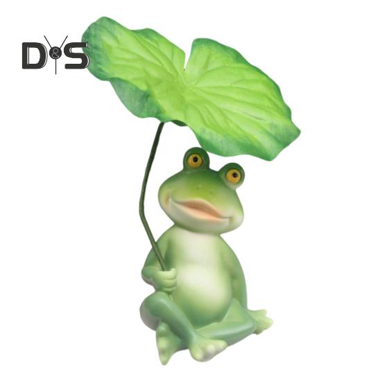 

Украшение в виде зонтика-лягушки для аквариума, статуэтка-лягушка, декор для улицы, устойчивая к погодным условиям смоляная фигурка-лягушка A