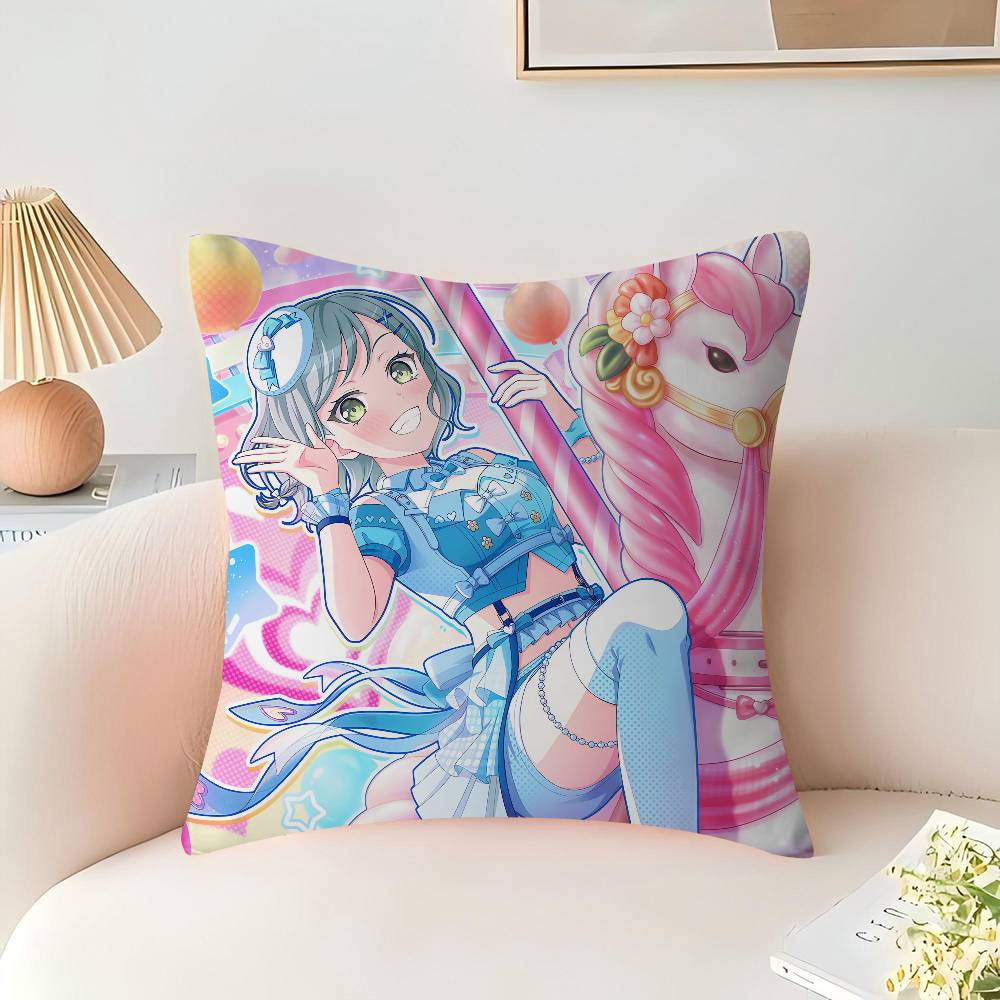 

BanG Dream-Hikawa Hina Pillow Anime Pillow Sofa Bed Head Pillow Cover Cushion Cover 45x45 cm Fashion 16x16Inch