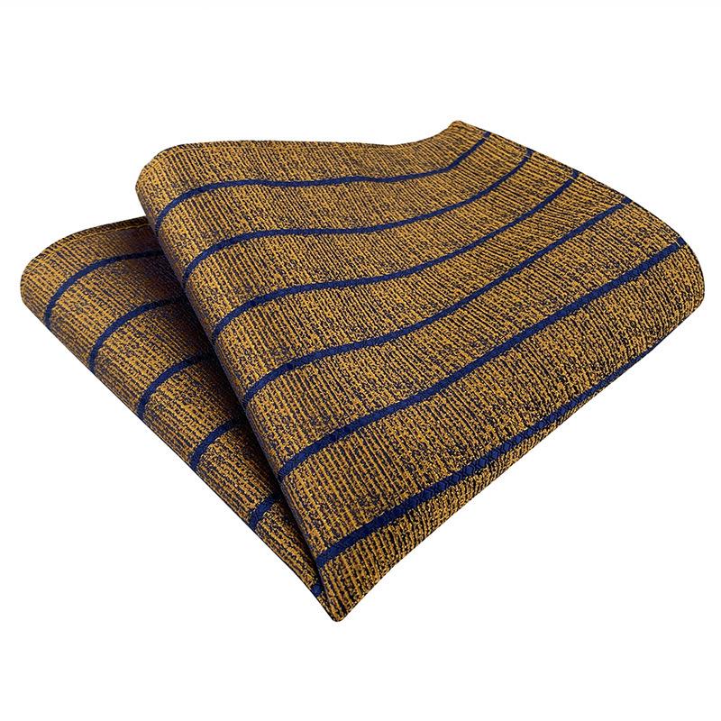 Herren Gestreiftes Polyester Seide Business Einstecktuch
