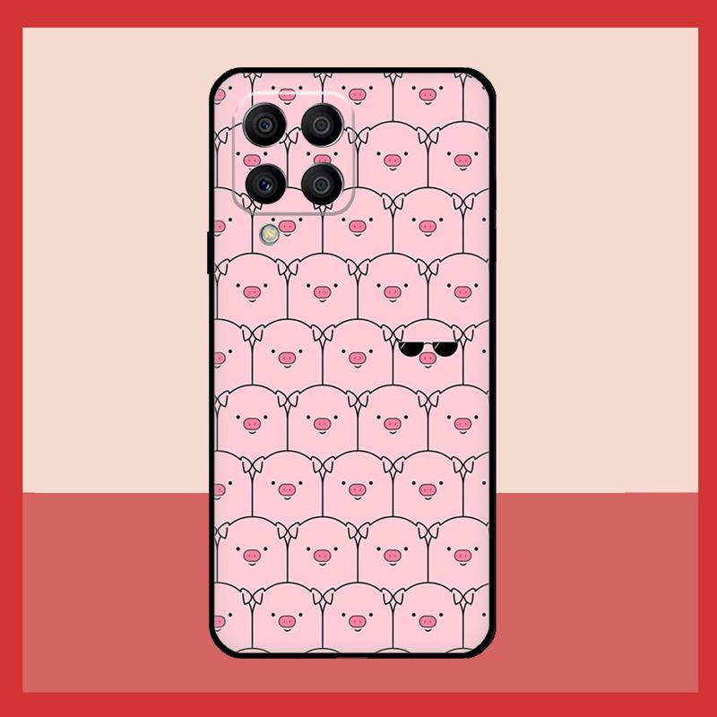 Cute Pink Pig Case For Samsung Galaxy M56 M12 M06 M32 M52 M35 M55 M15 M11 M13 M14 M16 M36 M31 M53 M34 M54