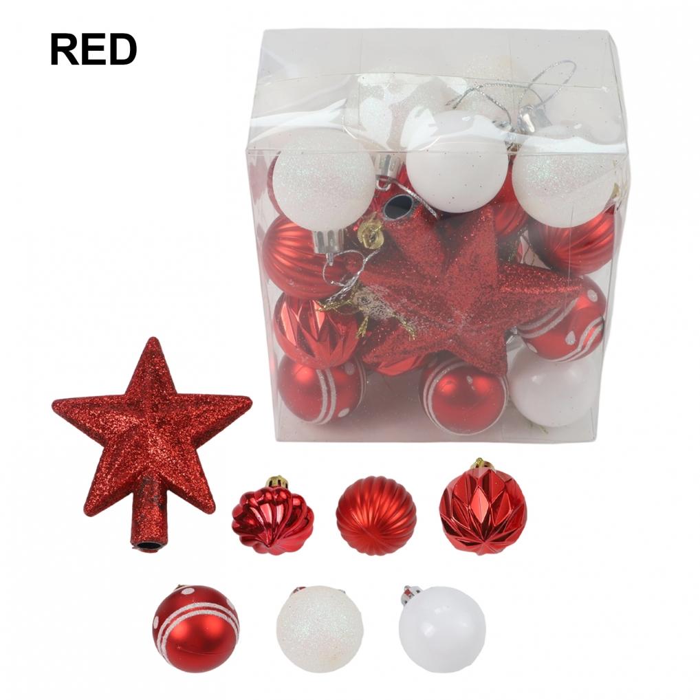Assorted Colors And Styles Christmas Ornaments Hanging Balls Tree Decoration