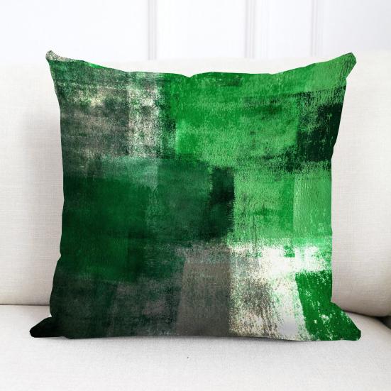 Pillow Covers with Zipper Set of 2 Oil Painting Throw Pillowcases Breathable All-season Pillowslip Abstract Art Decorative Cushion Case for Couch Bed