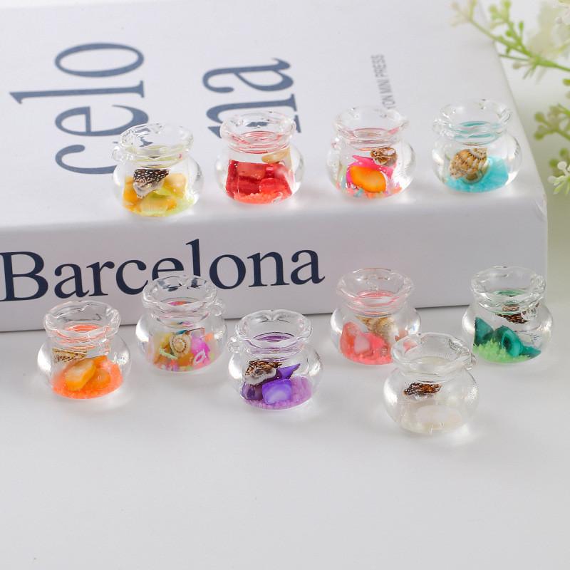 5Pcs Multicolors Fish Tank Animal Miniatures Resin Ornaments Fairy Garden Decoration Moss Terrarium Micro Landscape