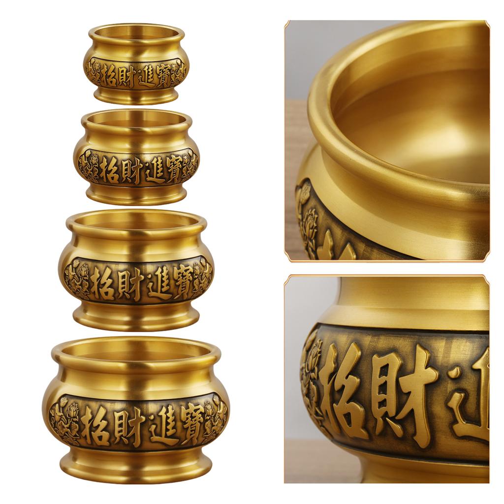 Vintage Brass Incenses Holders for Luck Chineses Styles Carving Incenses Burners Home Decoration Craft for Prosperity