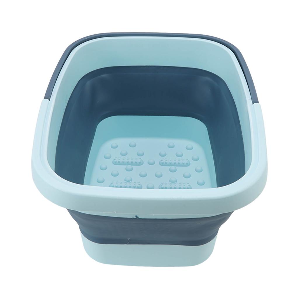 Foldable Foot Tub Portable Silicone Foot Massage Bath Bucket Household Foot Spa Basin Blue/Green/Pink