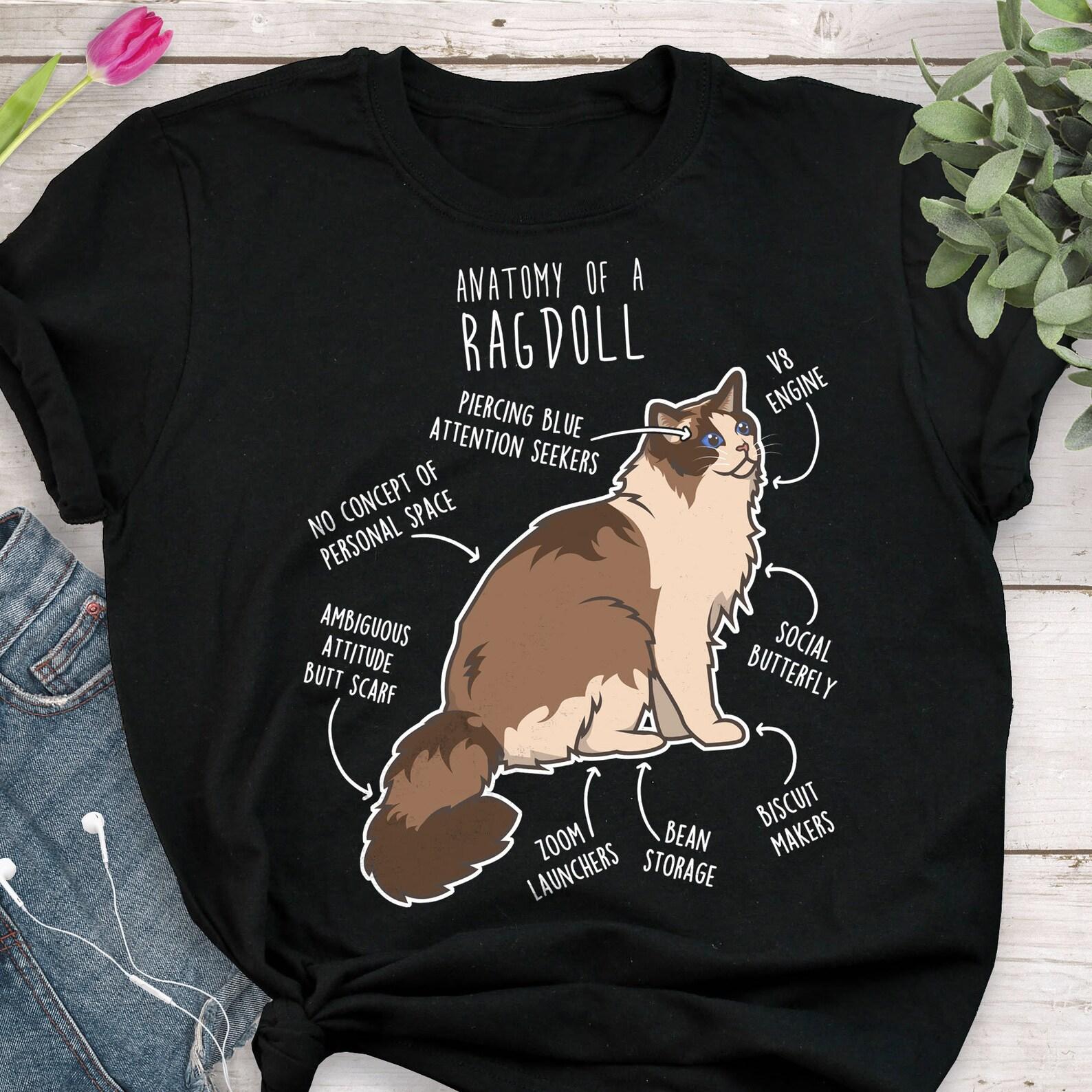 Ragdoll Cat Shirt, , , Funny Cat Lover Gift, Cute Pet T-shirt, Ragdoll Lover Tshirt, Ragdoll Cat Tee, Ragdoll Mom, Dad Seal Bicolor 120