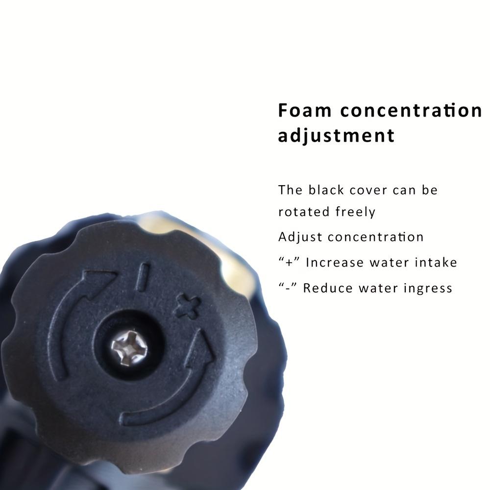 1pc Snow Foam Cannon Lance With 1L Bottle Pressure Washer Car Wash Clear Snow Cannon Big Mouth, 1/4 Quick Connect For Nilfisk