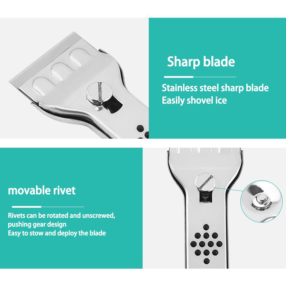 Tile Wall Floor Glass Wiper Freezer Sink Cleaning Scraper Stainless Steel Blade Paint Shovel Knife Kitchen Home Ceramic Cleaner