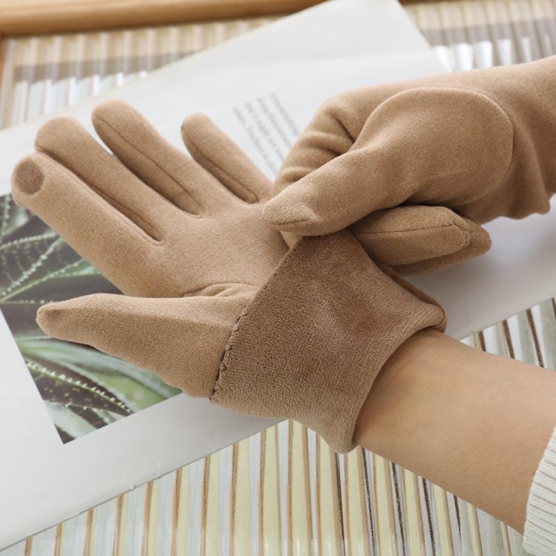 Winddichte & Niedliche Touchscreen-Fahrradhandschuhe - Samtgefüttert für Herbst- & Winterwärme