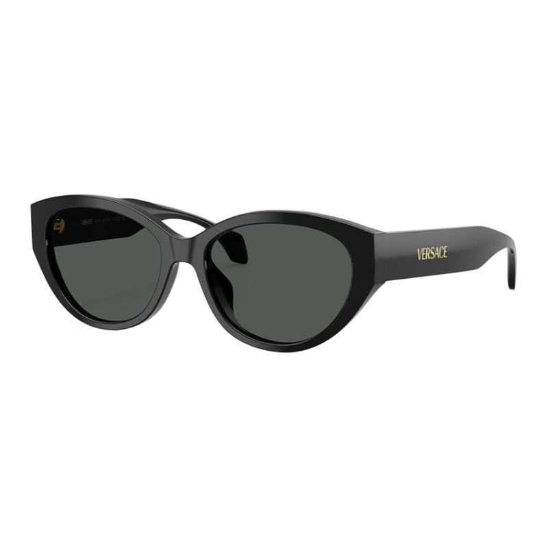 Versace [Available prescriptions] logo oval sunglasses women s black 24707774 O4495D-OGB18756_RTU_TU_ONUL-Black F brand limited чёрный