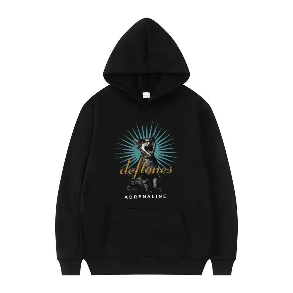 

The new Deftones trendy printed hoodies for both men and women, retro punk sweatshirts, and streetwear from Harajuku S