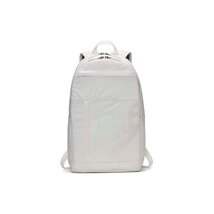 Nike Elemental Sports Casual Zipper Fabric Backpack Unisex Backpack White BA5876-030 White