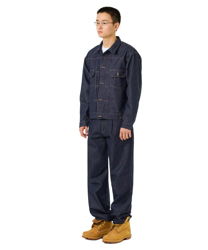 Laugher [Nicht verblassend] Cowboy-Denimjacke - Tiefblau