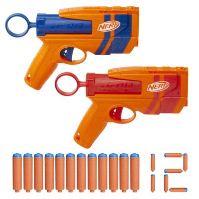 Hasbro Nerf N Series Duo Two 12 Official N1 N Series Outdoor Ages Authentic Pack Blasters, Darts, Compatible, Kids' Game, 8+, G1492,