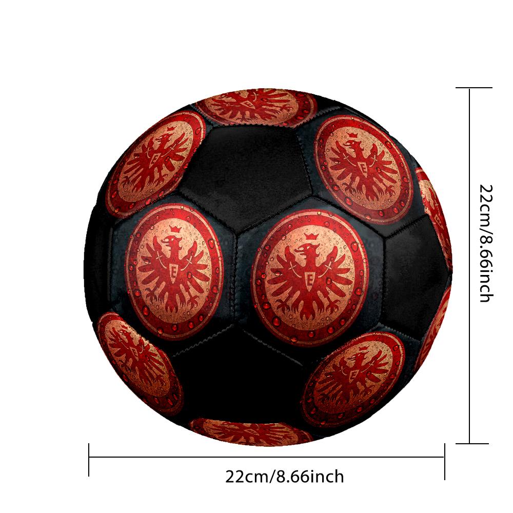 SIZE 5 Eintracht Frankfurt Soccer Ball Colorful All Ages Machine Stitched PVC Competition Ready Durable High-Bounce