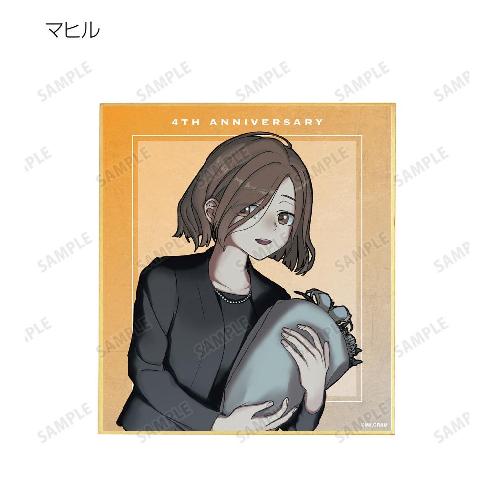 Null Milgram Newly Drawn 4th Anniversary Ver. Trading  Mini Shikishi 1box 11p