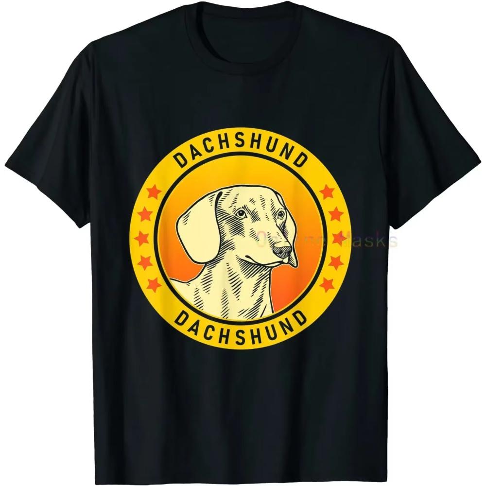Dachshund Shirt Retro Vintage Cool Wiener Dog Mom Dad Weenie Mama Funny Gift for Puppy Pet Lover Owner Womens Mens T-Shirt