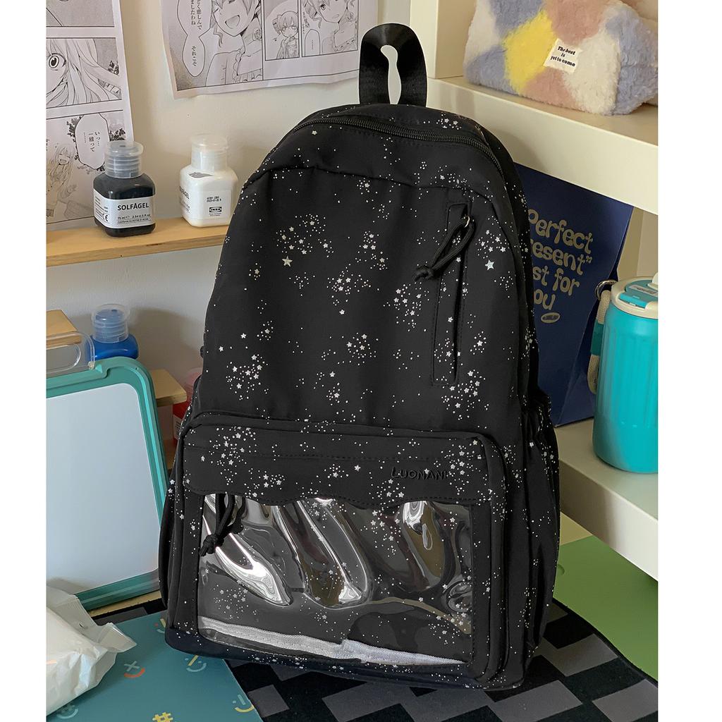 Schoolbag new schoolbag high value Korean ins girl heart leisure travel light backpack gypsy star student backpack