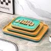 Thickened New Color Large Tray Creative Kindergarten Restaurant Tea Snack Tray Fruit Tray Fast Food Serving Tray