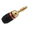 Banana Plug Red & Black Connector Speaker Corrosion-Resistant Banana Connector Left and Right Channels for   Video Amplifier Speaker Cable  
