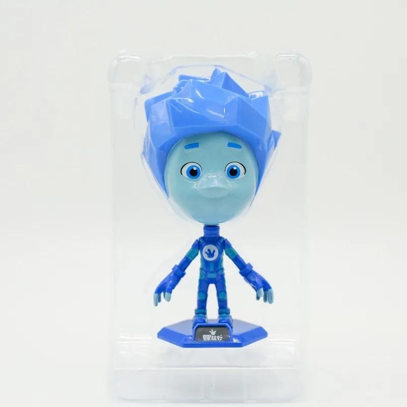 Cartoon The Fixies Simka Nolik Digit Tom-Thomas Fire Papus Action Figures Joint Movable Doll Screw Family Collectible Toys Gifts