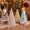 DIY Beaded Christmas Tree Kit Educational Star Topper Tabletop Christmas Tree Handmade Foam Cone Tree Holiday Party Decor Gift