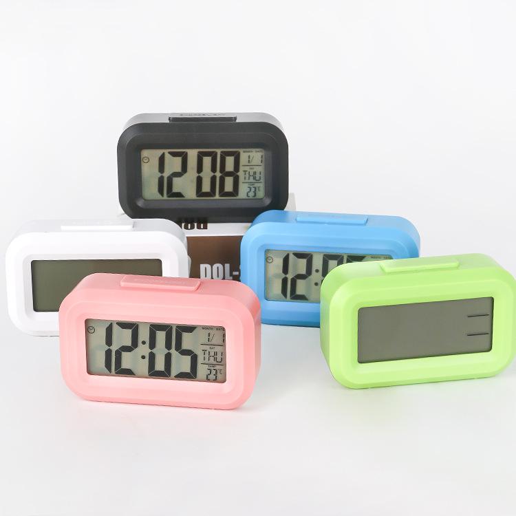 Photosensitive Luminous Student Desktop Alarm Clock with Voice Feature