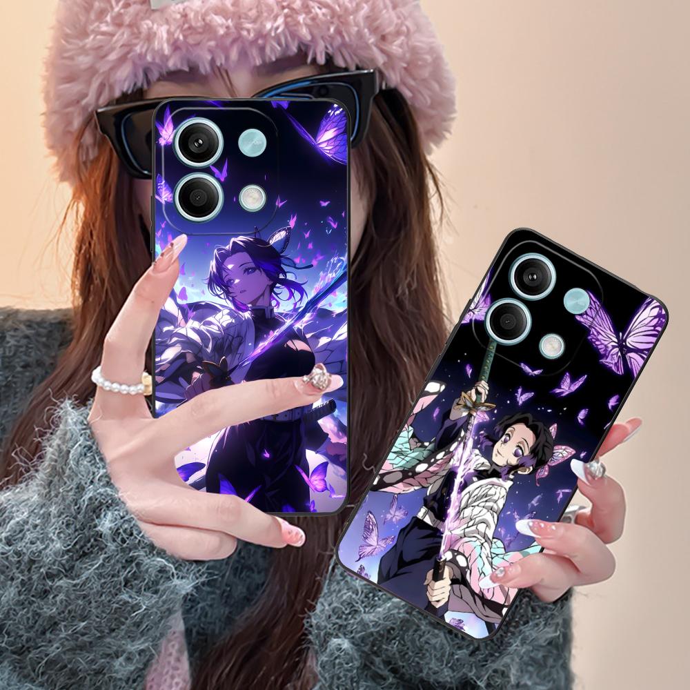Blade Extinction Shinobu Phone Case for Xiaomi Redmi Note 14 13 12 11 S Pro Plus 4G 5G Colorful Printing Cover Cellphones Cover