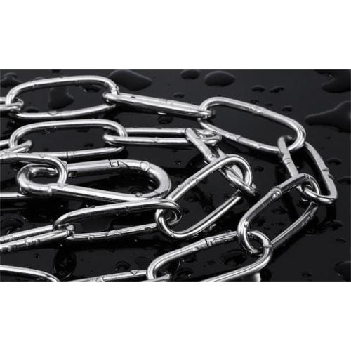 Yinxiufa Stainless Steel Link Chain, Fixed Chain, Rust-Resistant, 304 Stainless Steel, Multi-Functional, for Home Use, Pet Protection, Theft Preventio