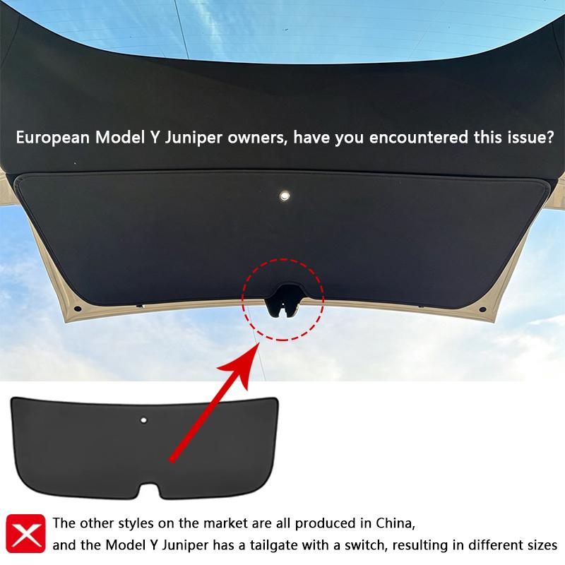 For Tesla European Model Y Juniper Trunk Tailgate Guard Pad Leather Trunk Cargo Liner Protective Anti-dirty Pad Car Accessories