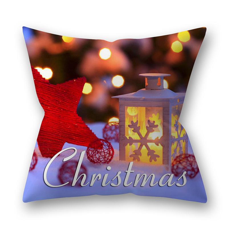 Husa de perna perna de Craciun copac cu fulg de nea imprimat canapea perna decorare perna acasa