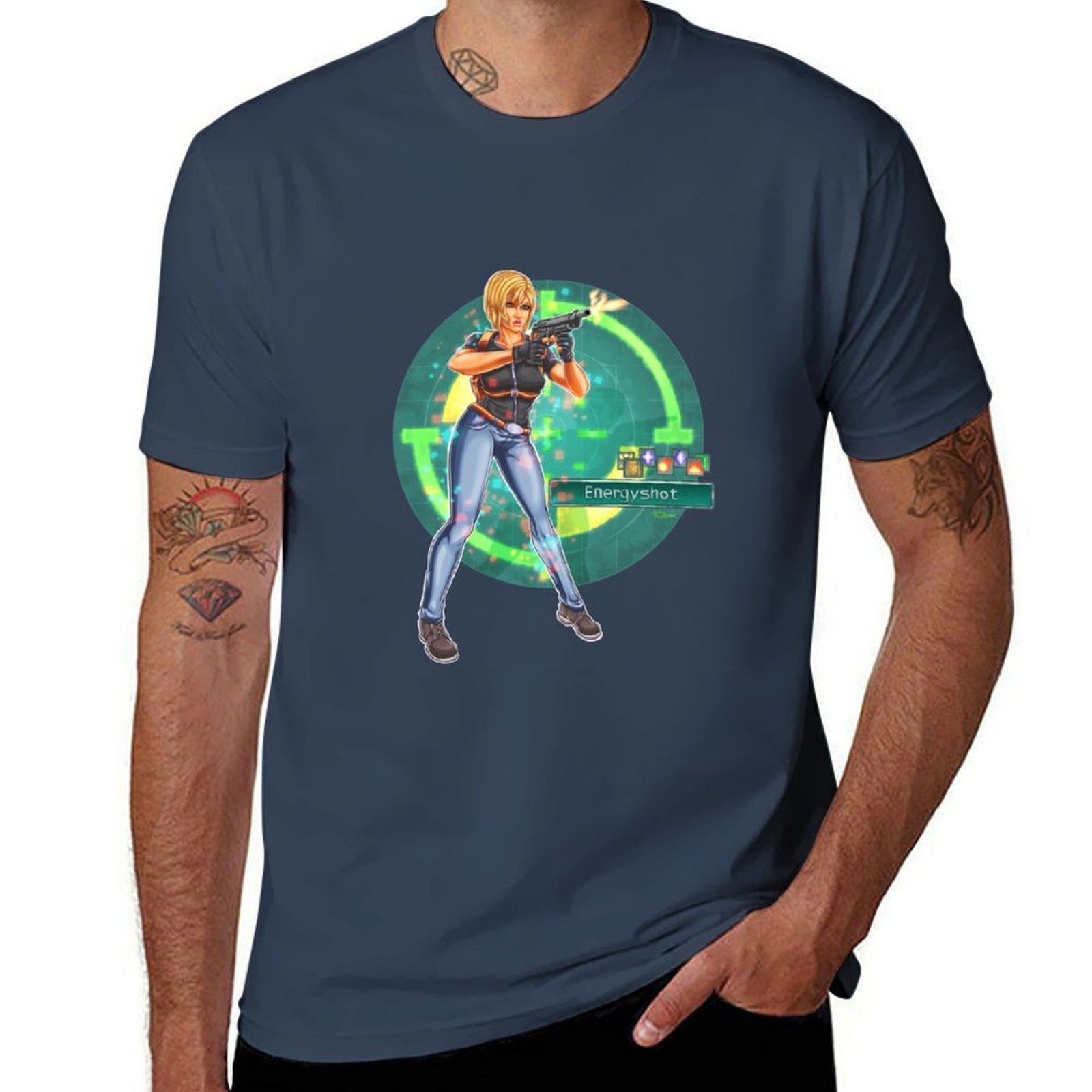 Energyshot Tshirt Work Daily Short Sleeve Top S