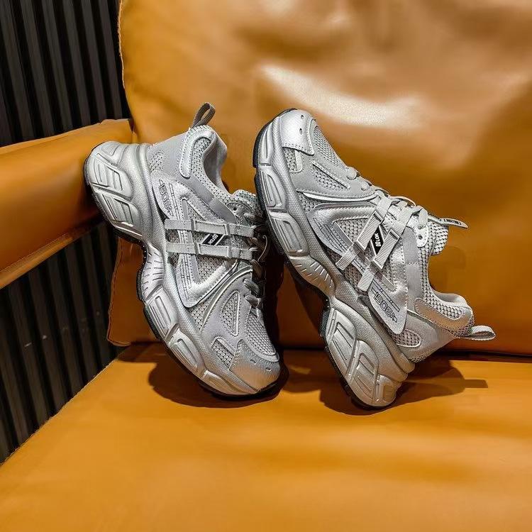 

Platform women s shoes Zichun new versatile breathable sports and leisure shoes lightweight running shoes 40 серебряный