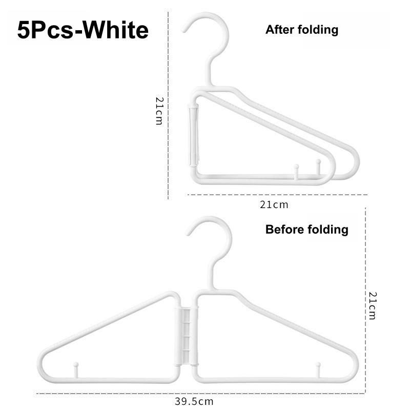 Foldable Clothes Hanger, Suitable for Home Wardrobe Storage, Luggage Storage for Travel, Balcony Drying, Dormitory Storage