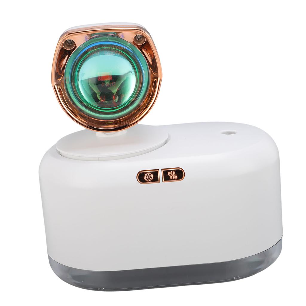 Sunset Light Humidifier 300ML Water Tank Low Noise USB Rechargeable Cold Mist Humidifier