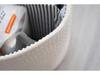 Off-White Handgewebter Baumwollseil Windel- und Spielzeugaufbewahrungskorb mit Quaste Handtasche und herausnehmbarer Box
