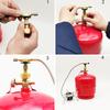 Propane Tank Connector Small Camping Stove Adapter Connector Multifunctional Outdoor Camping Stove Tank Converter