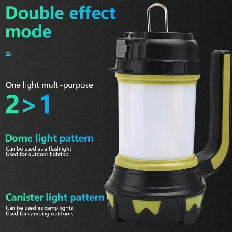 USB Rechargeable Camping Lantern, 6 Mode Super Bright Portable Handheld Lamps Perfect for Camping