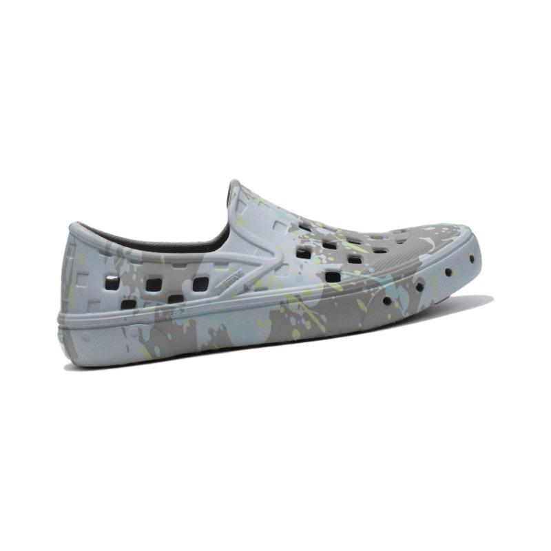 Vans Slip-On Kids Comfortable Wear-resistant Breathable Sandals Gray Blue for Children VN0A4UVILLL