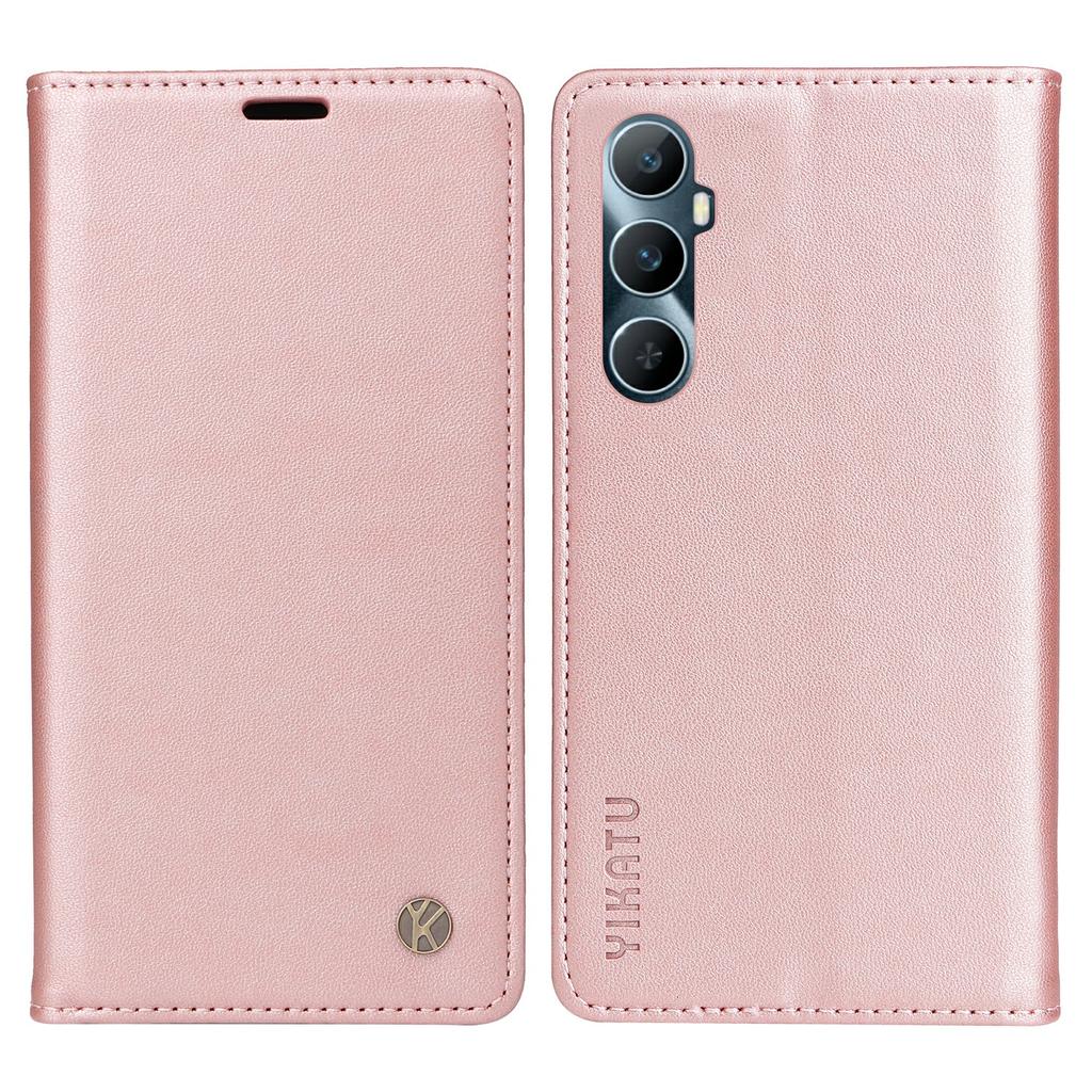 YIKATU YK-001 For Realme C65 4G Case Anti-Scratch Leather Wallet Phone Cover